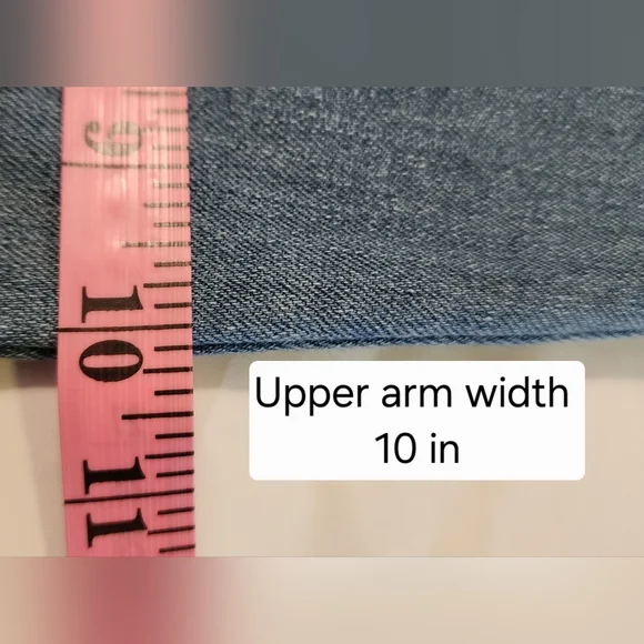 WOMEN'S PLUS SIZE 26/28W - EST.1946 - DISTRESSED DENIM JACKET - Picture 16 of 16